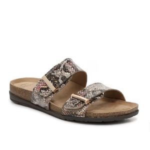 Earth Origins Orra snake print sandal - size 7 - multicolored